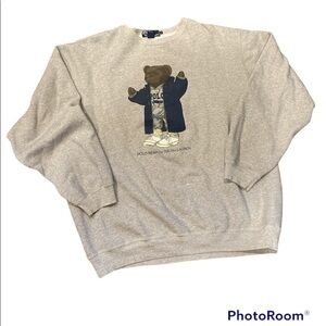 Vintage Ralph Lauren Polo Bear Dad Grandpa  Men’s XL Crewneck Sweatshirt